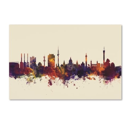 Michael Tompsett 'Hannover Germany Skyline V' Canvas Art,16x24